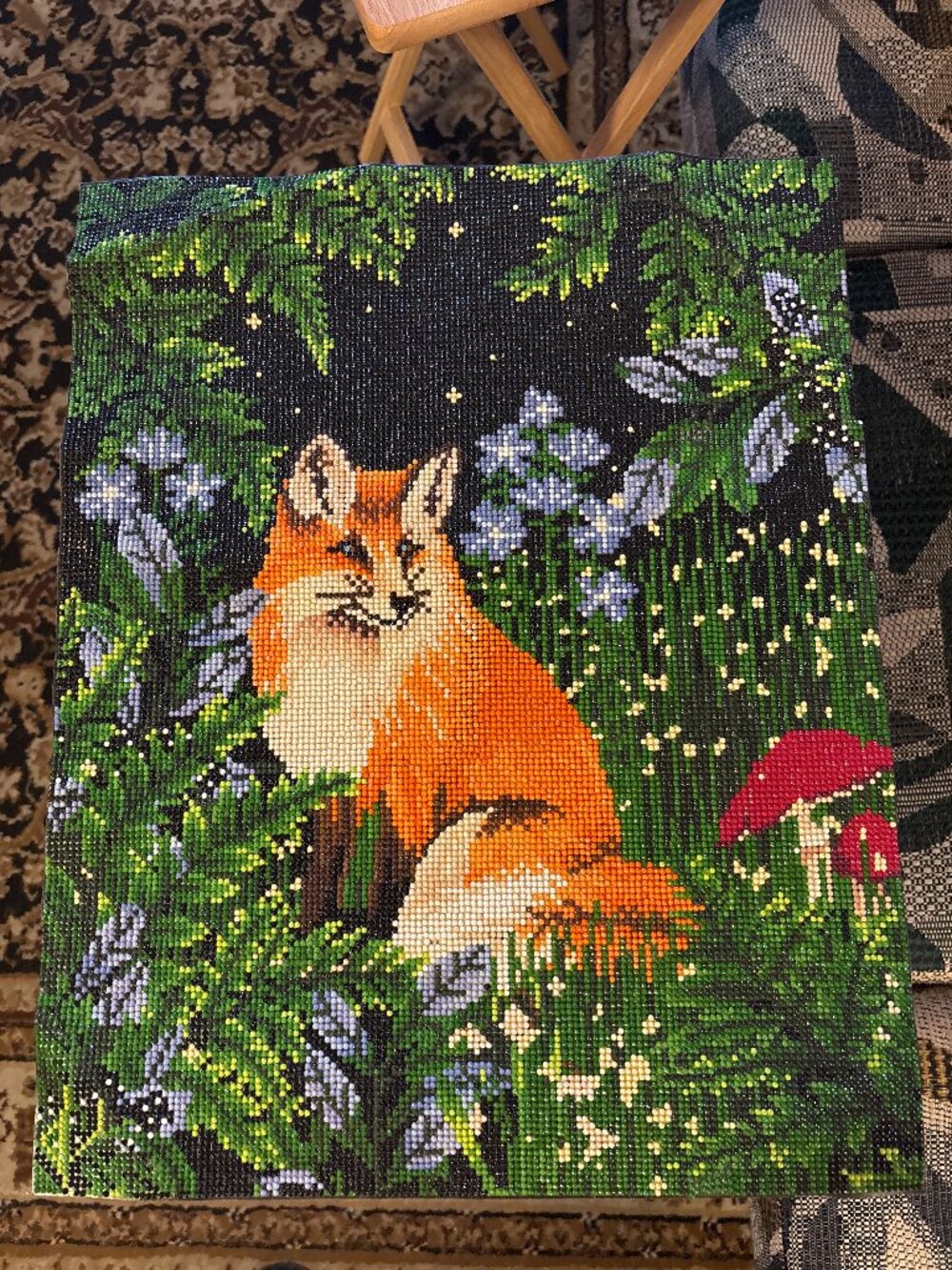 Curious Fox Diamond Art Painting - Unframed - 16"x20"